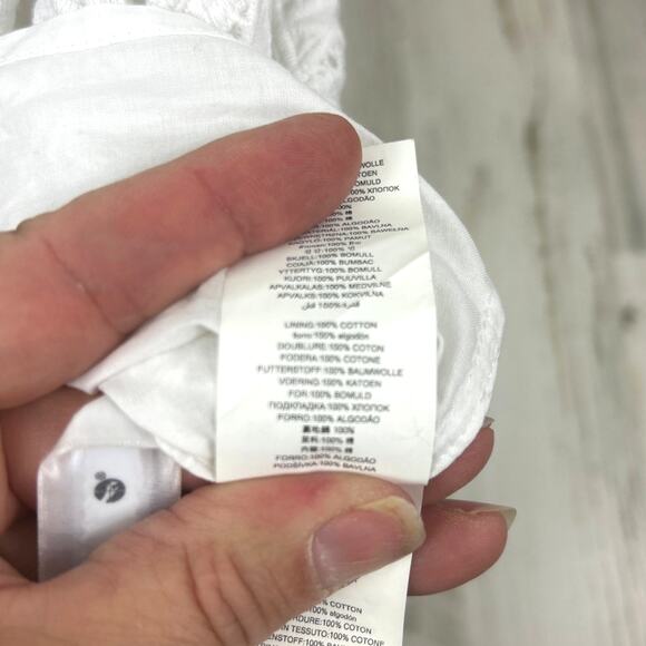 MICHAEL Michael Kors Women’s XXS Palm Eyelet Button Up Lace Midi Dress NEW - Picture 7 of 7